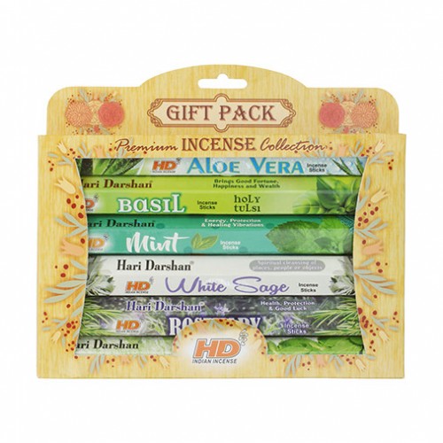 6 Hari Darshan Herbal Incense 20x Stick Gift Pack
